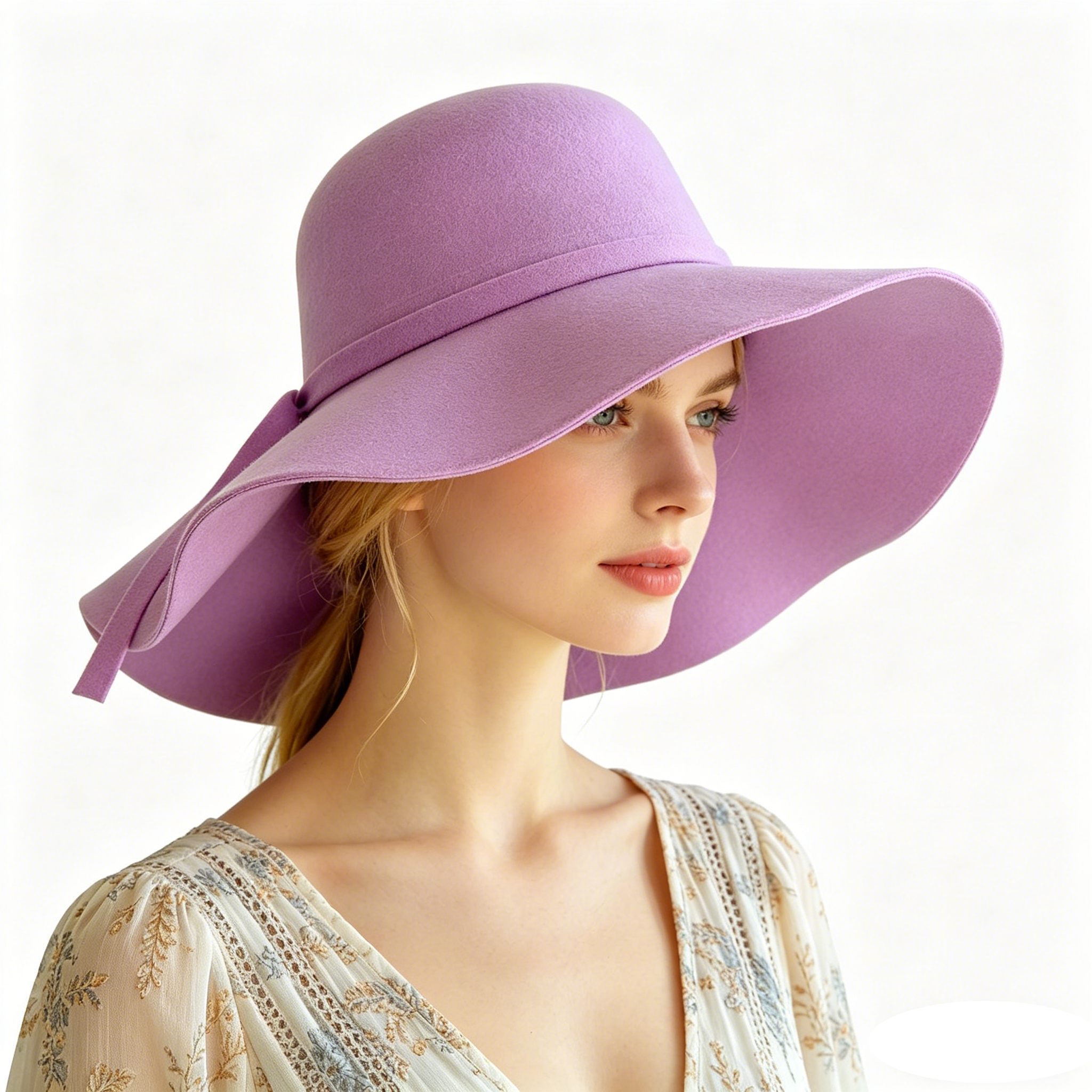Women Fedora Hat Vintage Lady  - Hat Floppy Wide 리뷰 및 가격