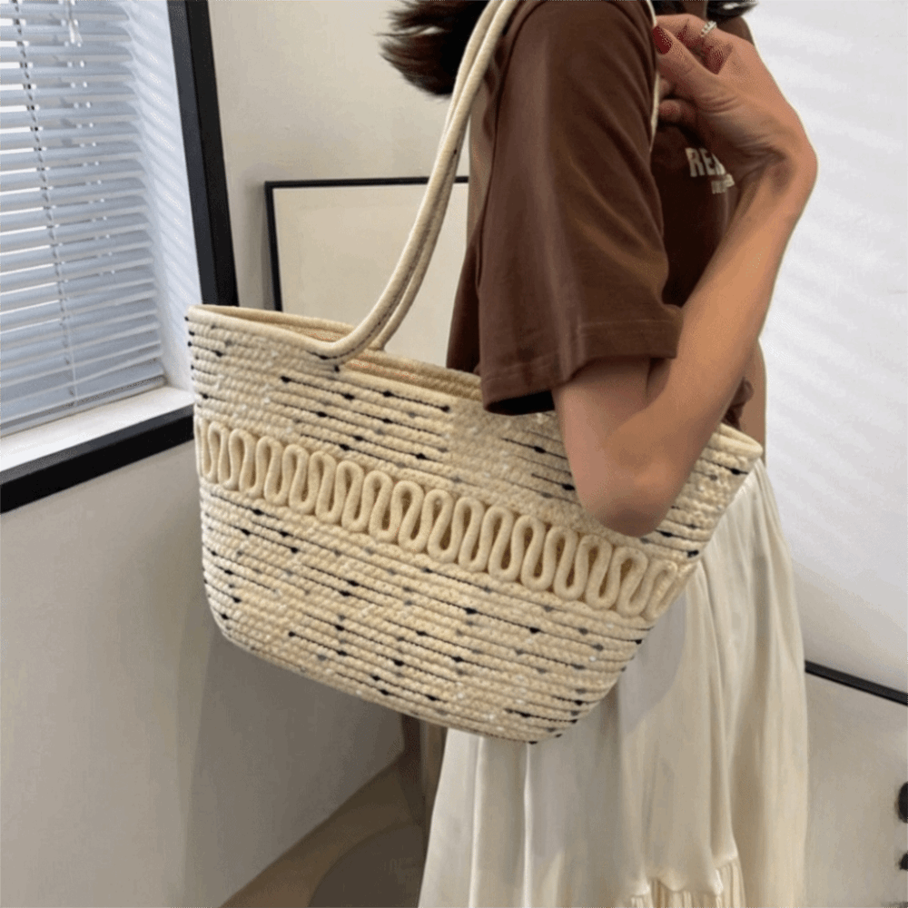 Sweet Nylon Woven Tote Bag Hol - Tote Bag Beach 리뷰 및 가격