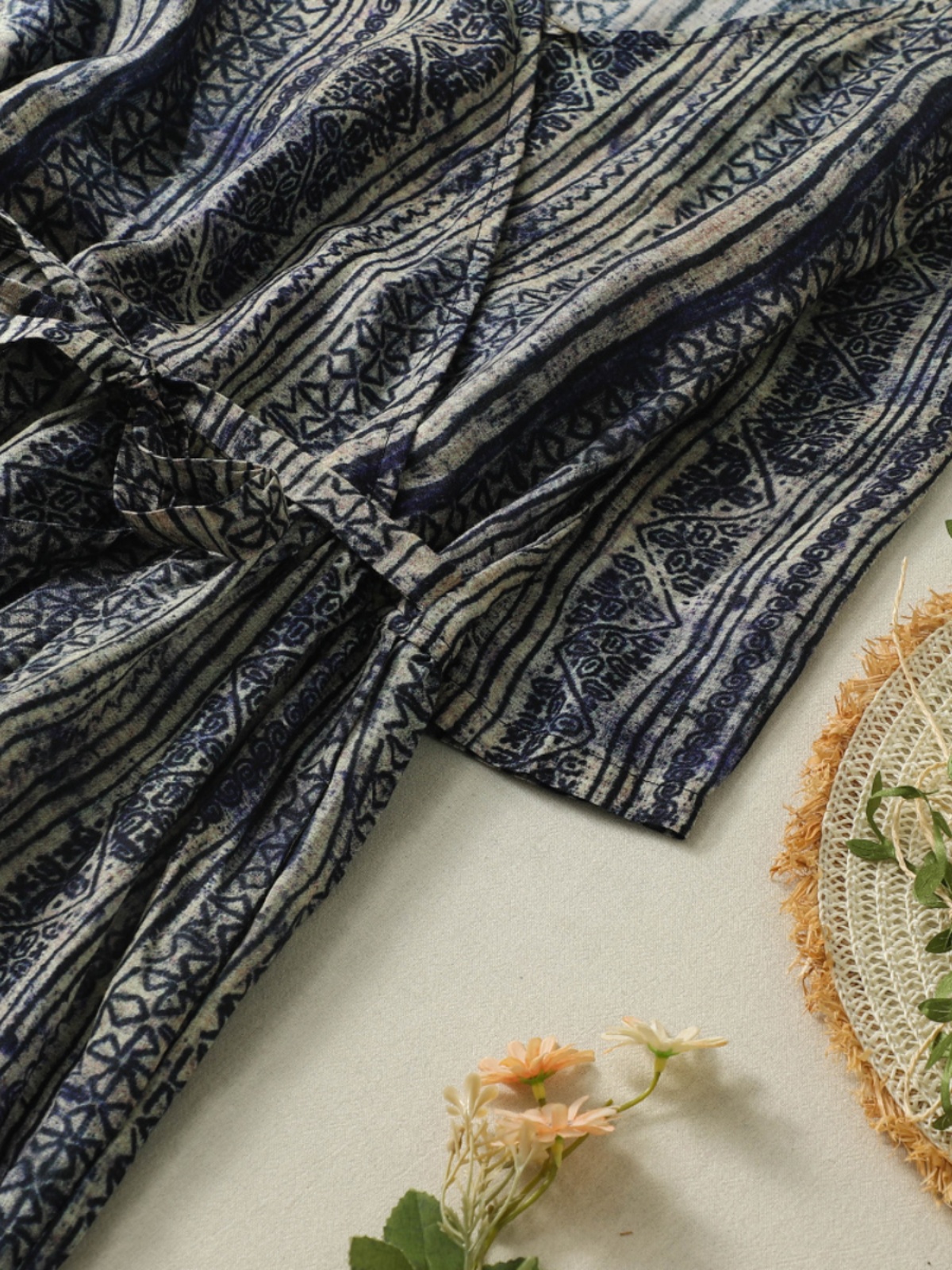 V-Neck Short Sleeve Midi Dress - Linen Dress Wrap 리뷰 및 가격