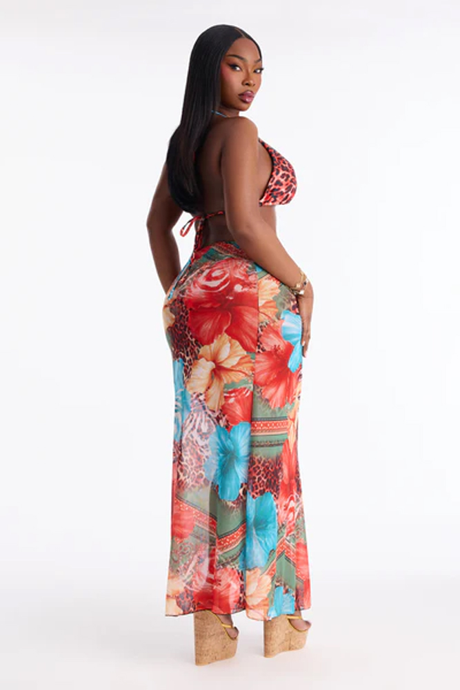 Women Plus Size Summer Boho Fl - Maxi Dress Halter 리뷰 및 가격