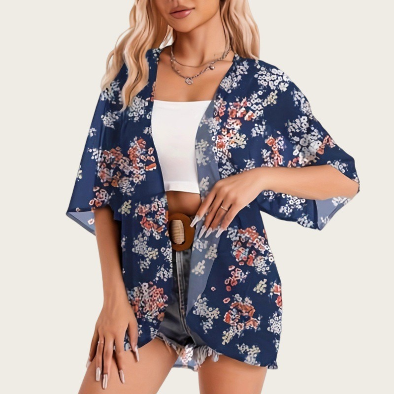 Swimsuit Woman 2025 Kimono Car - Kimono Sheer Floral 리뷰 및 가격