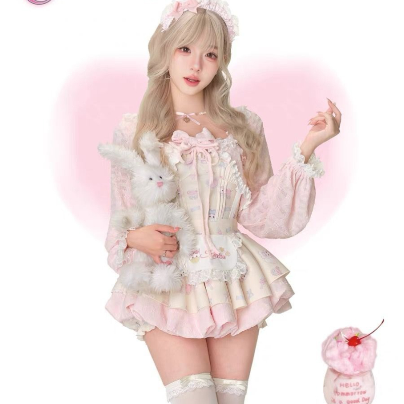 Japanese Sweet Lolita Style 3  - Crop Top Crochet 리뷰 및 가격