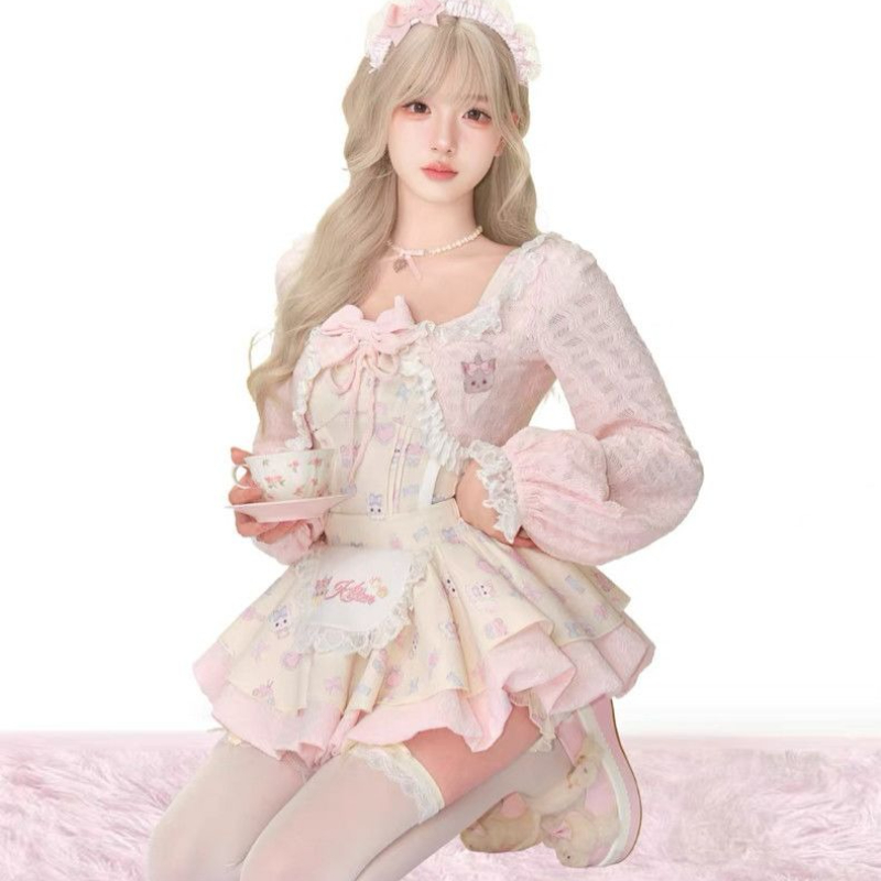 Japanese Sweet Lolita Style 3  - Crop Top Crochet 리뷰 및 가격