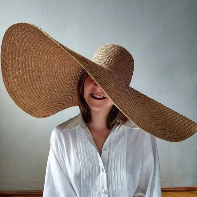 Oversized Beach Straw Hats for - Hat Floppy Wide 리뷰 및 가격