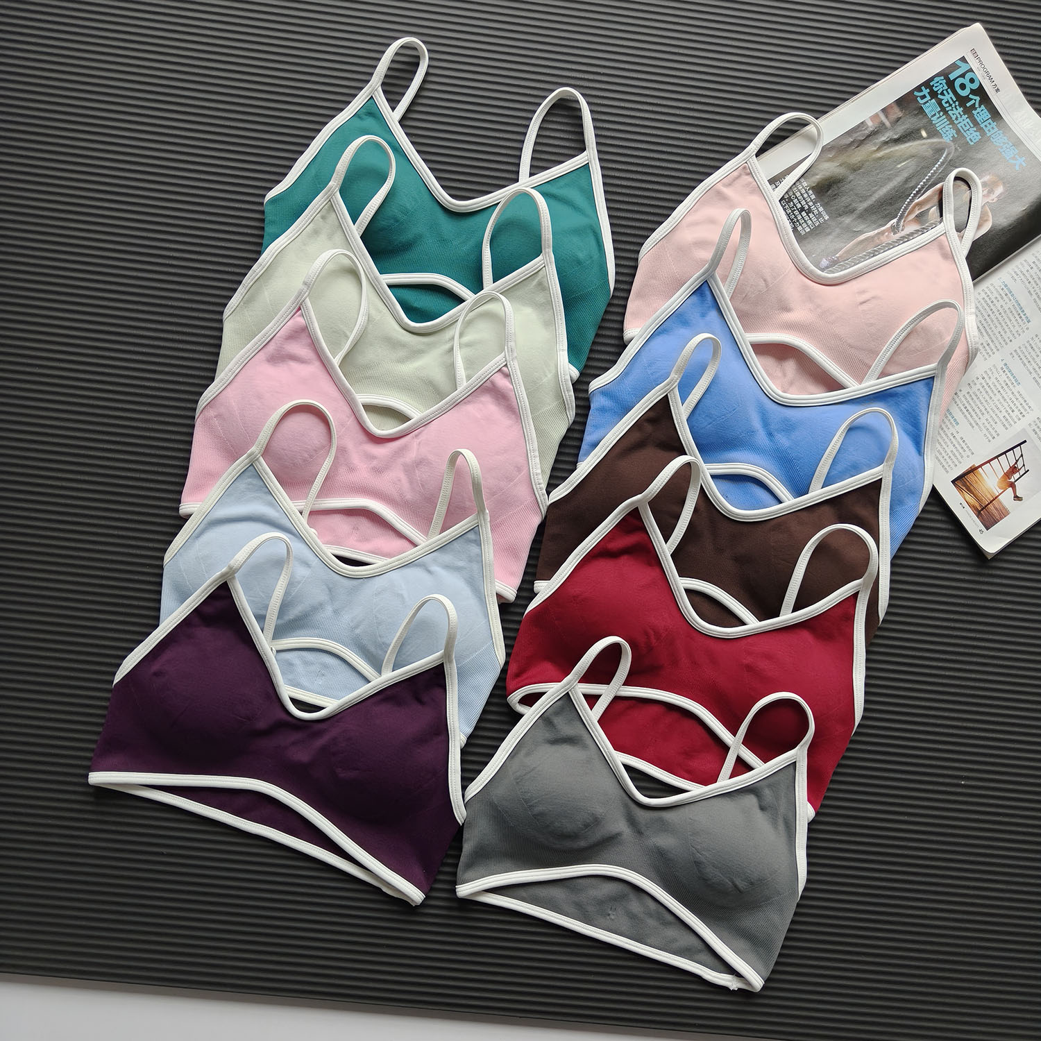 Contrast Color Women's Seamles - Crop Top Crochet 리뷰 및 가격