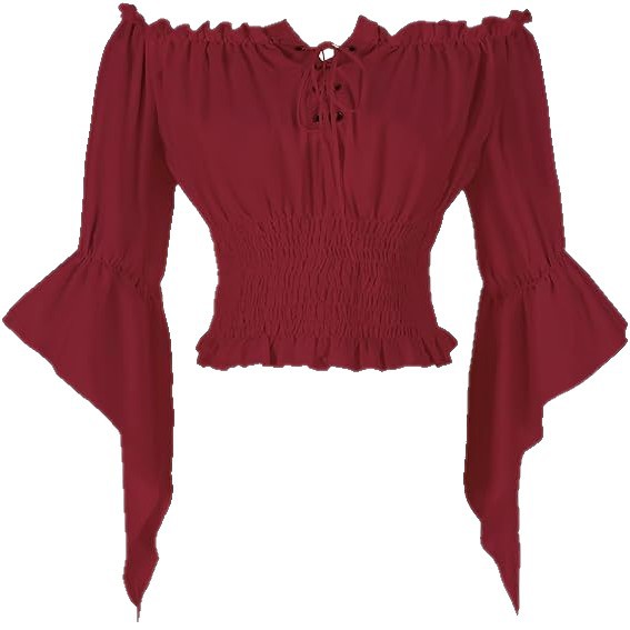 Renaissance Medieval Aristocra - Blouse Off Shoulder 리뷰 및 가격