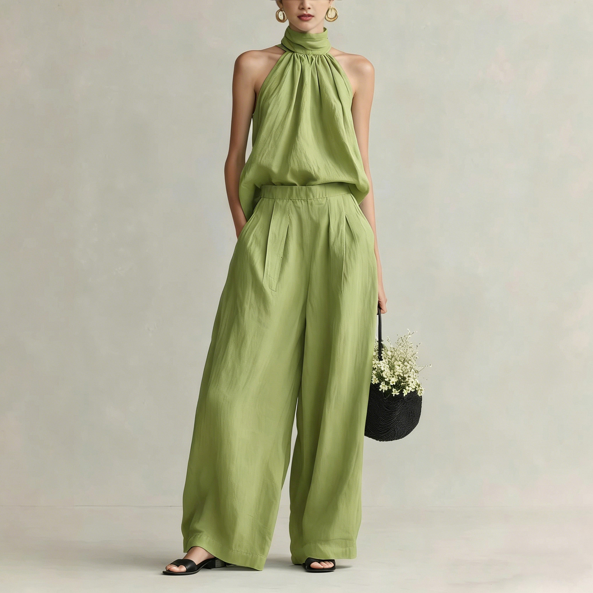 Women's 2026 Summer New Style  - Linen Pant Wide 리뷰 및 가격