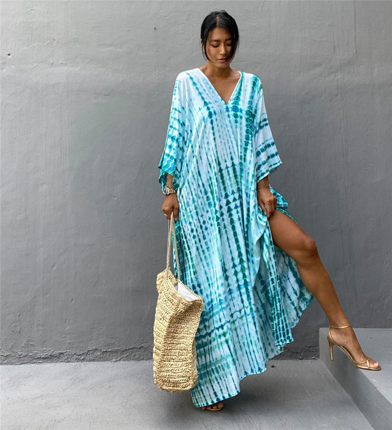 Plus Size Women Beachwear Long - Cover Up Kaftan 리뷰 및 가격