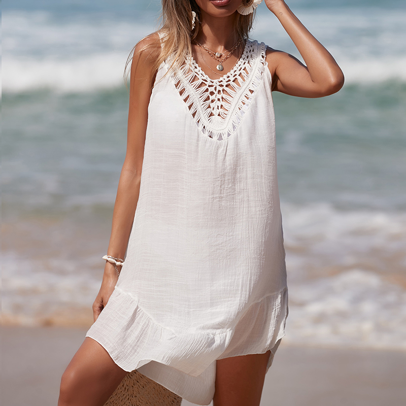 Women V-Neck Backless Hollow O - Cover Up Kaftan 리뷰 및 가격