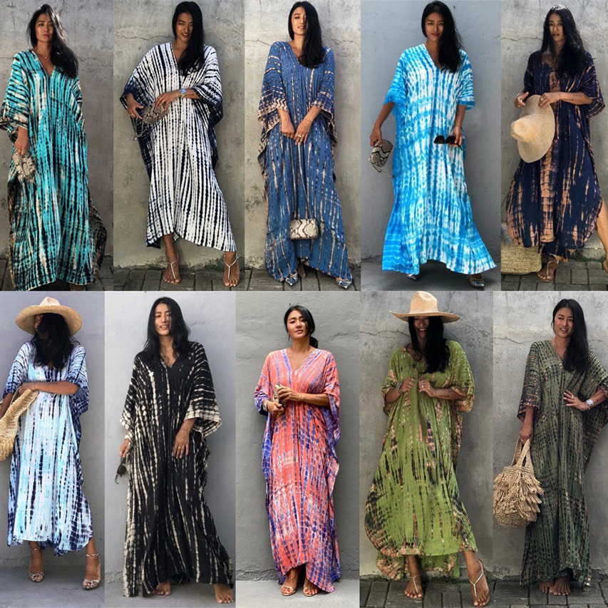 Plus Size Women Beachwear Long - Cover Up Kaftan 리뷰 및 가격