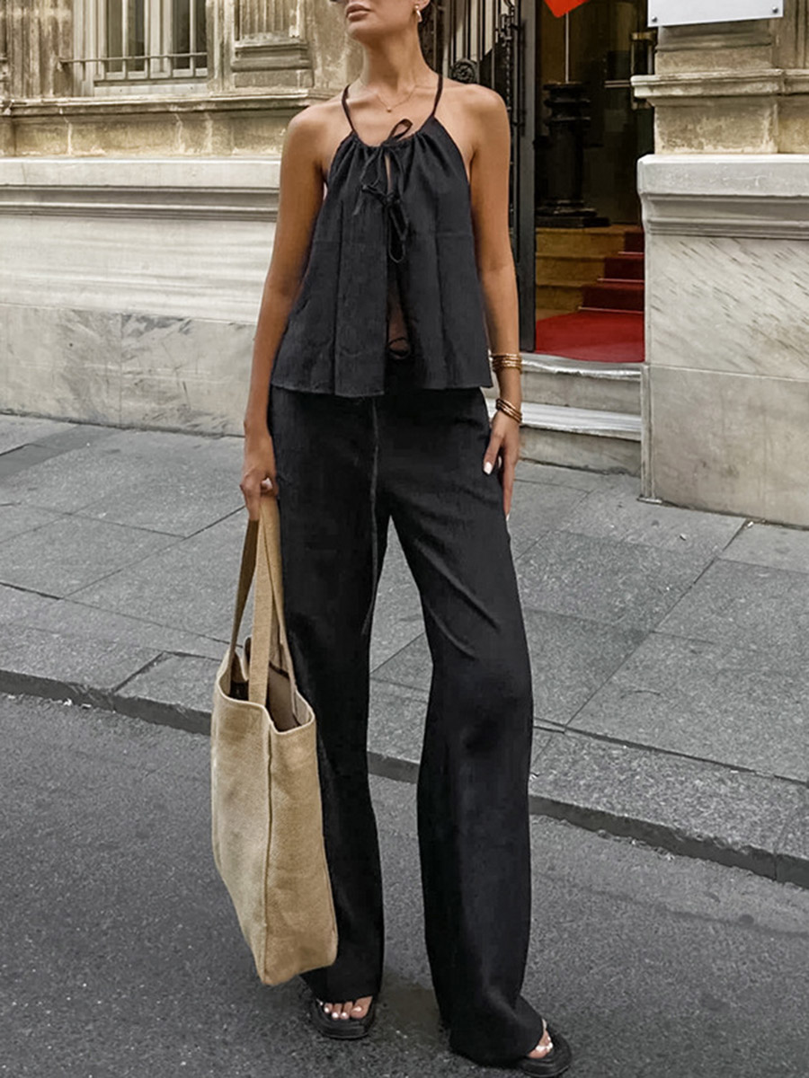 2026 Women Two Piece Set Women - Linen Pant Wide 리뷰 및 가격
