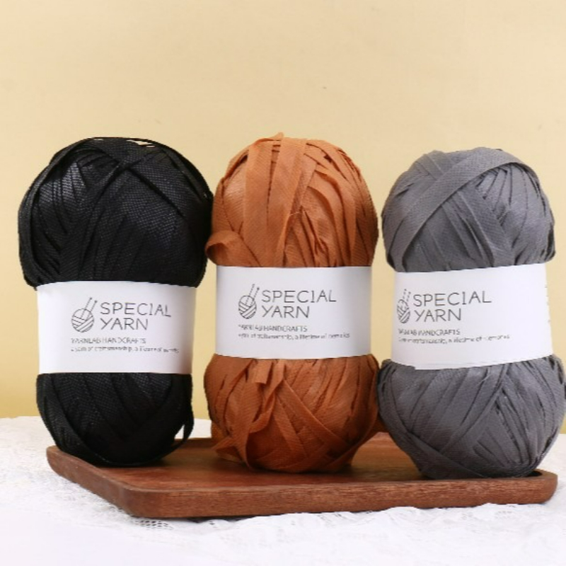 100g/pcs Raffia Flat Yarn for  - Crochet Bag Raffia 리뷰 및 가격