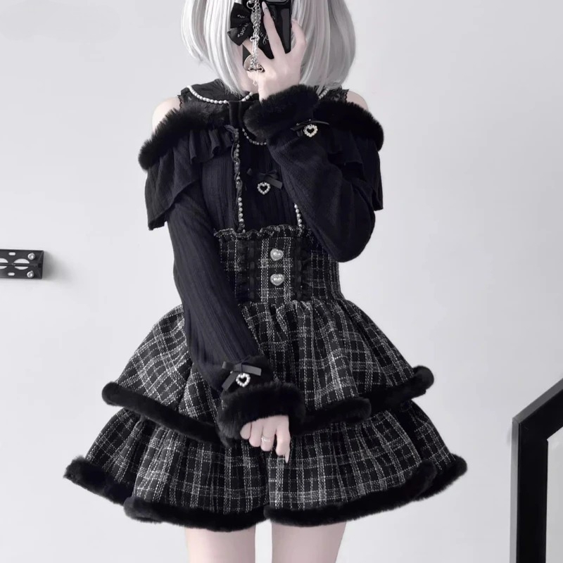 Y2k Japan Style Gothic Y2k Lol - Blouse Off Shoulder 리뷰 및 가격