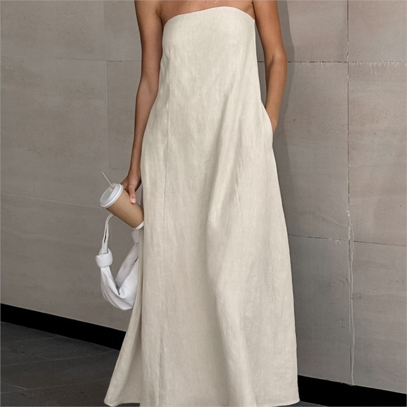Fashion Elegant Simple Design  - Linen Dress Wrap 리뷰 및 가격