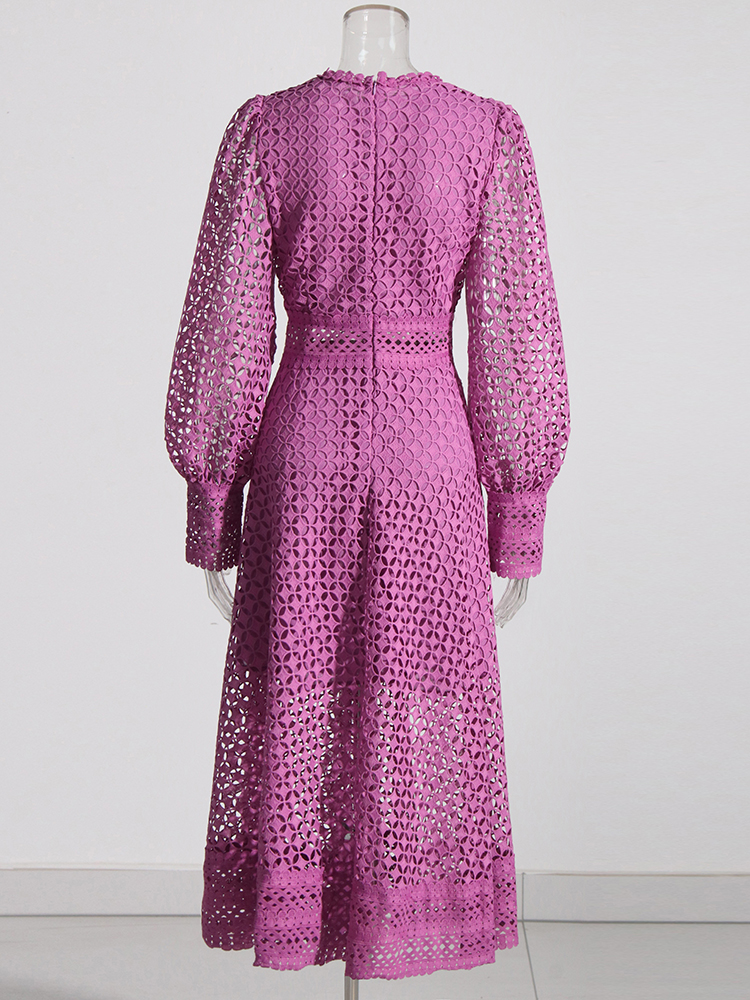 TWOTWINSTYLE Embroidery Cut Ou - Linen Dress Wrap 리뷰 및 가격