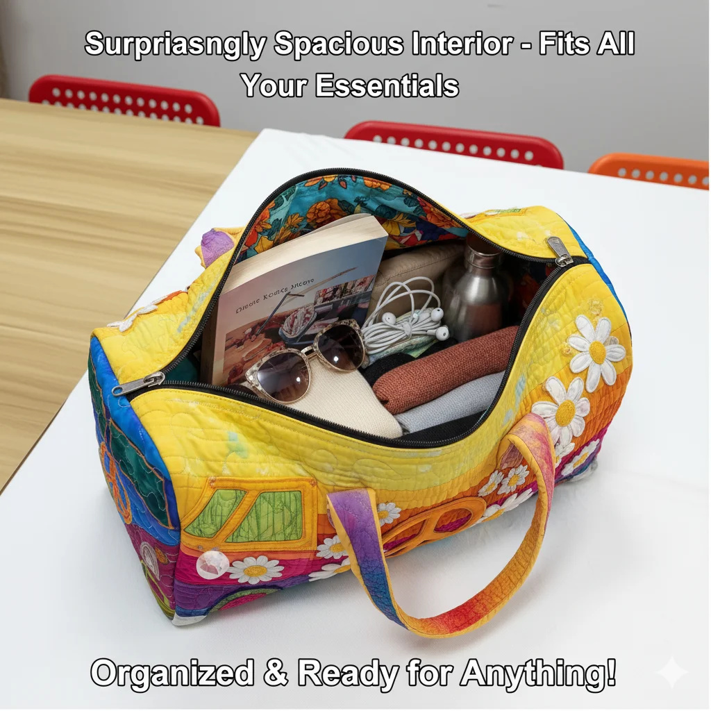 3D Printed Quilted Travel Bag  - Tote Bag Beach 리뷰 및 가격