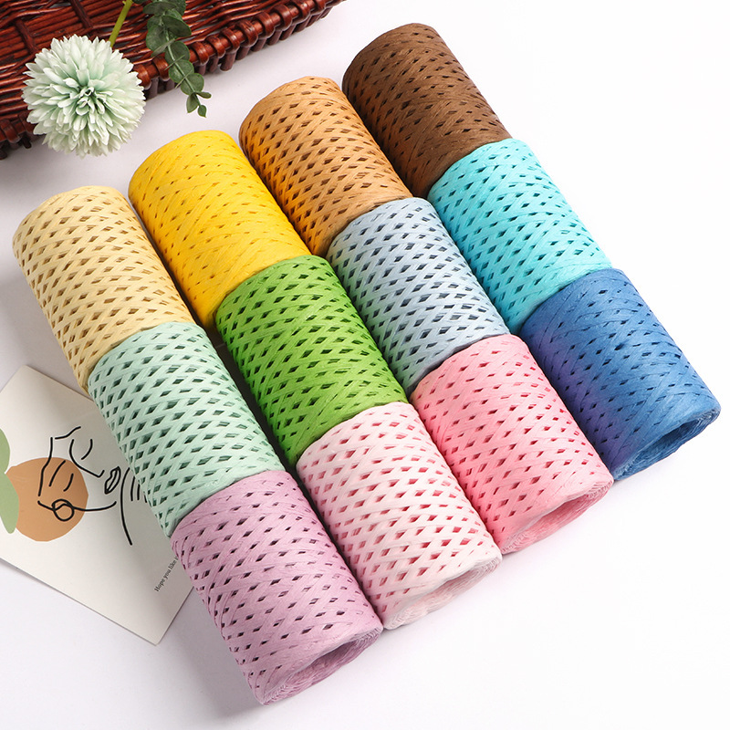 150M Natural Raffia Straw Yarn - Crochet Bag Raffia 리뷰 및 가격