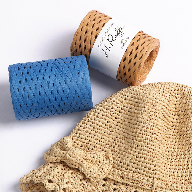 150M Natural Raffia Straw Yarn - Crochet Bag Raffia 리뷰 및 가격