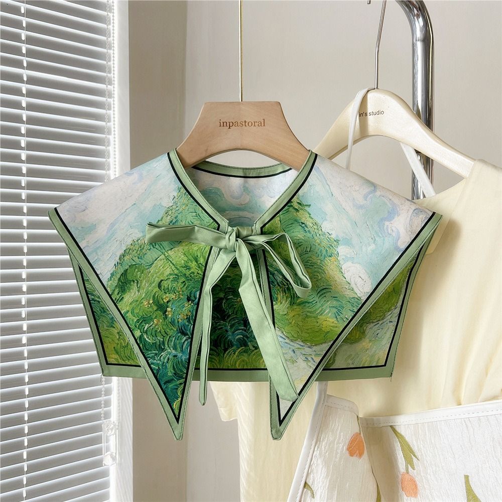 Floral Pattern Shirt Fake Coll - Blouse Off Shoulder 리뷰 및 가격