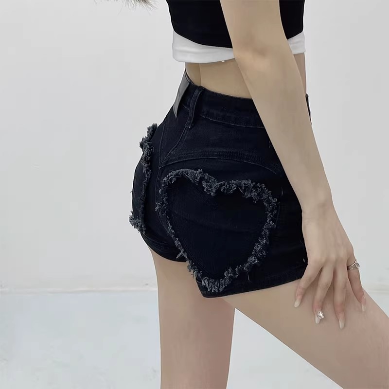 Stretch Jeans Shorts Women Hip - Shorts Denim Frayed 리뷰 및 가격