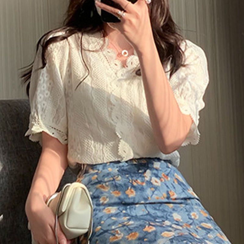 Women's Summer Two-Piece Set L - Midi Skirt Floral 리뷰 및 가격