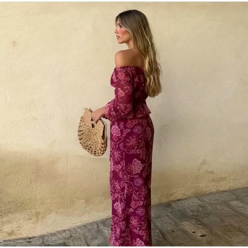 Women's Fashion Printed Off-Sh - Blouse Off Shoulder 리뷰 및 가격