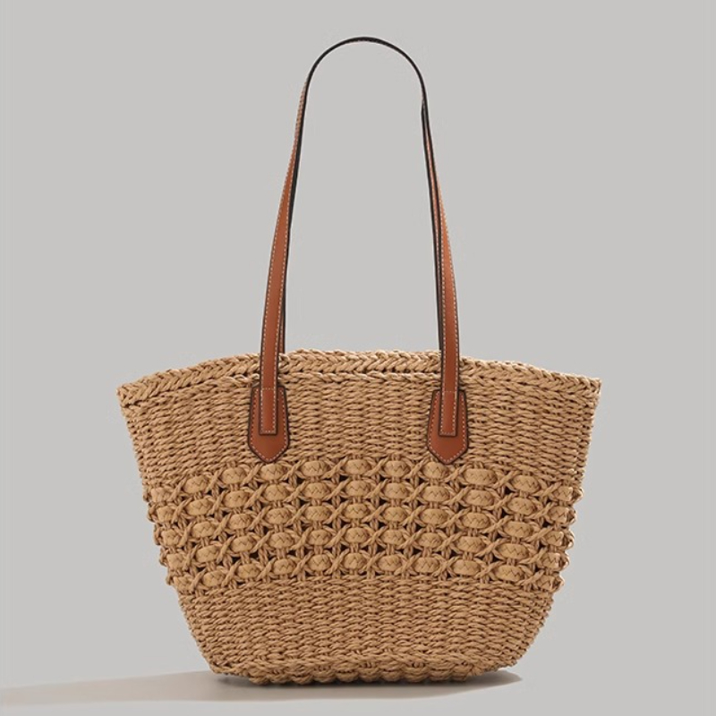 Extra-Large Foldable Straw Tot - Tote Bag Beach 리뷰 및 가격