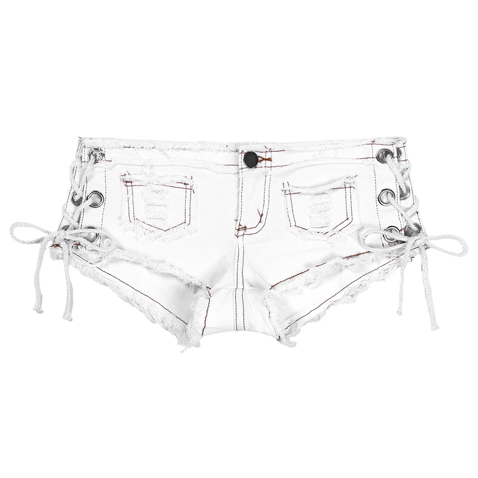Women Sexy Cut Off Low Waist D - Shorts Denim Frayed 리뷰 및 가격