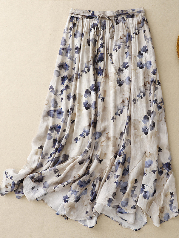 Floral A-Line Skirt Women's El - Midi Skirt Floral 리뷰 및 가격