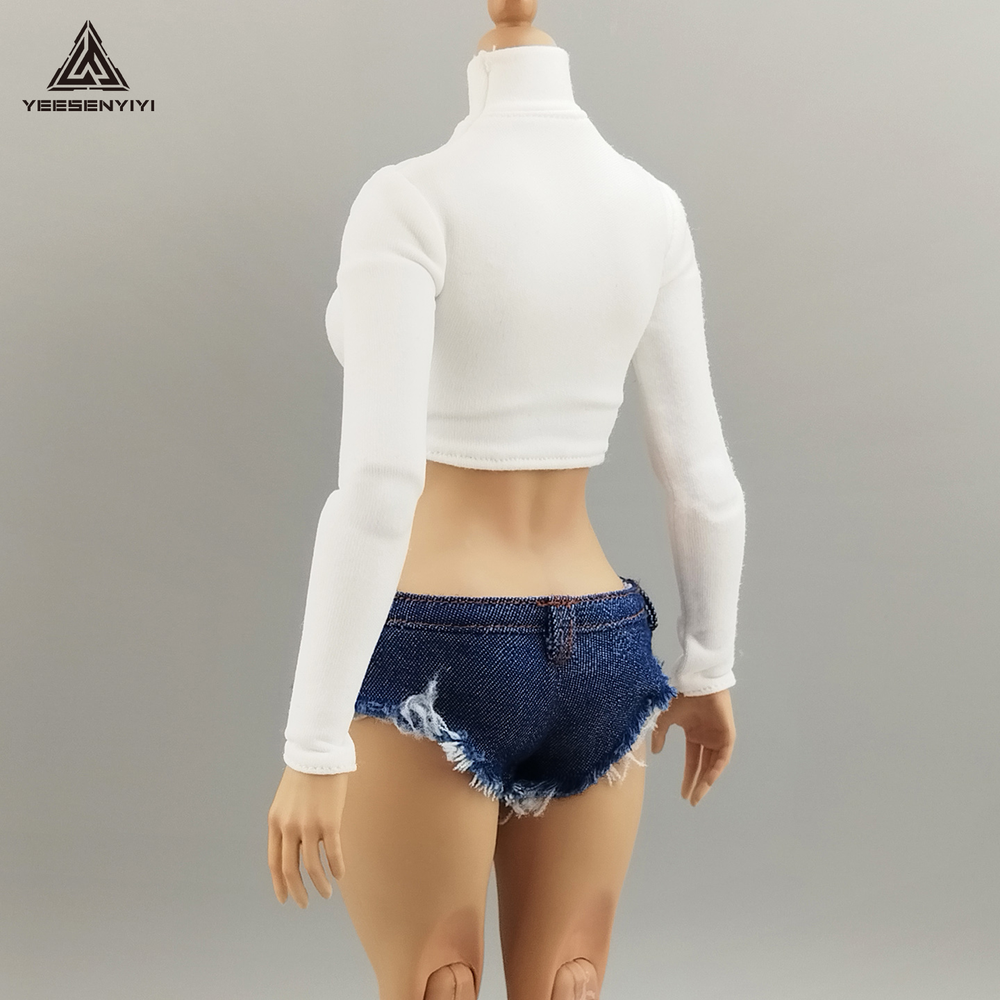 1/6 Scale Distressed Denim Min - Shorts Denim Frayed 리뷰 및 가격