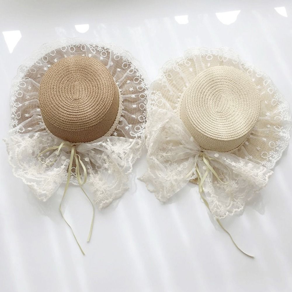 Floppy Lace Bow Sun Hat Breath - Hat Floppy Wide 리뷰 및 가격