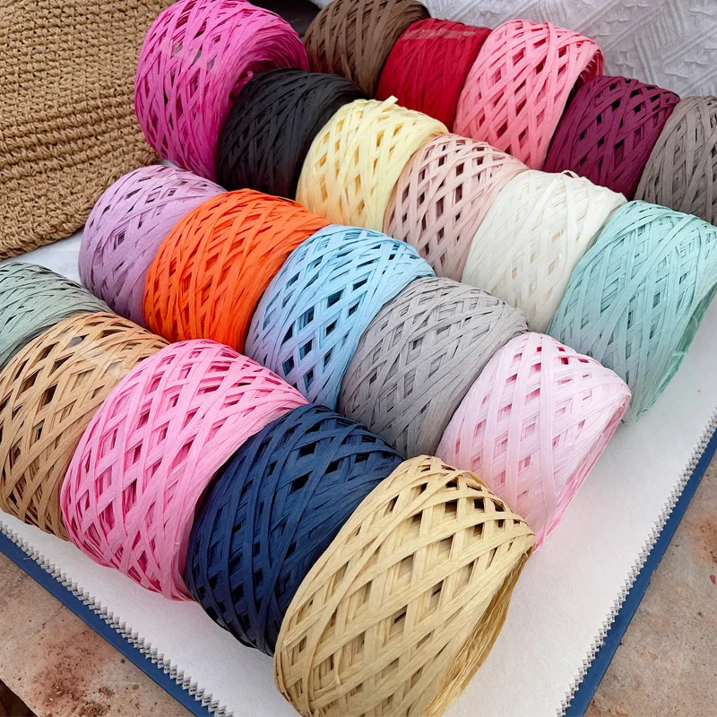 180m raffia Yarn paper Grass f - Crochet Bag Raffia 리뷰 및 가격