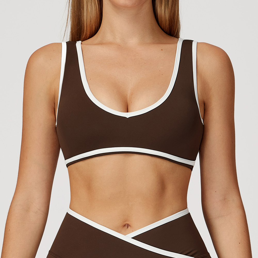 V-Neck Sports Bra Women Top Pu - Crop Top Crochet 리뷰 및 가격