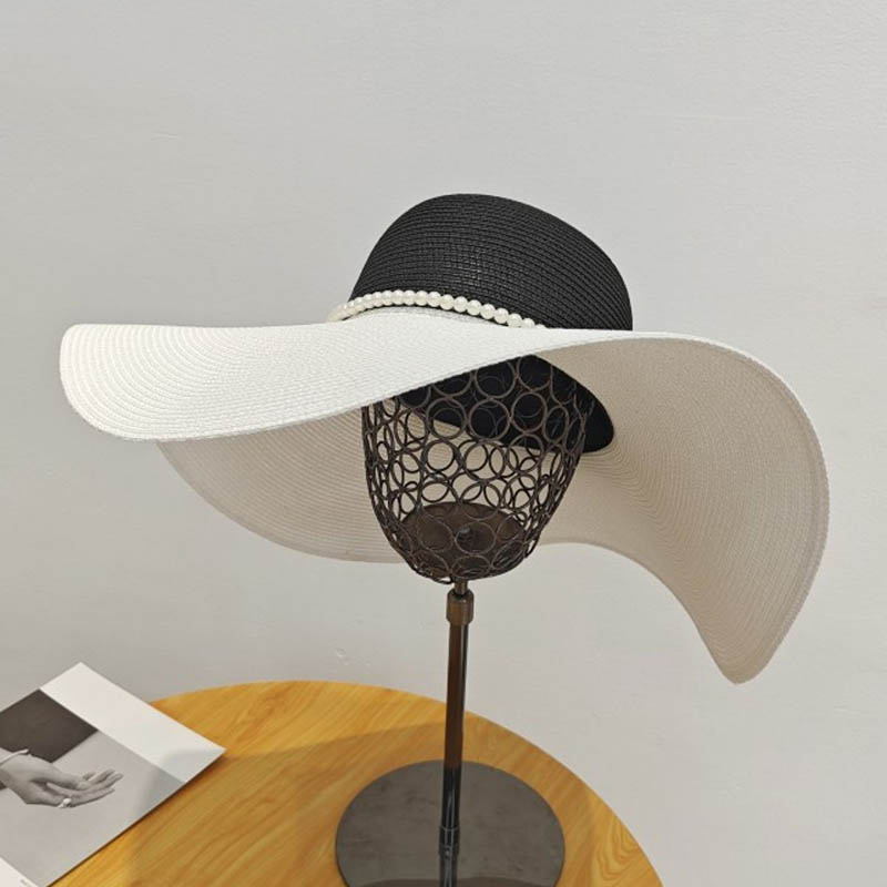 Two Tones Wide Brim Summer Hat - Hat Floppy Wide 리뷰 및 가격