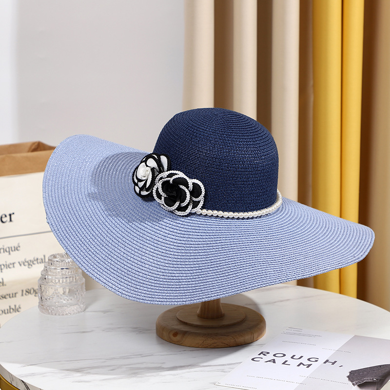 Two Tones Wide Brim Summer Hat - Hat Floppy Wide 리뷰 및 가격