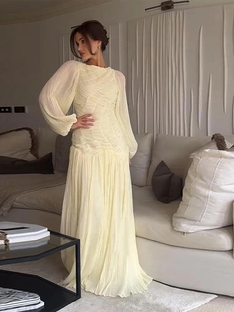 BWQ Elegant Chiffon Pleated Lo - Linen Dress Wrap 리뷰 및 가격