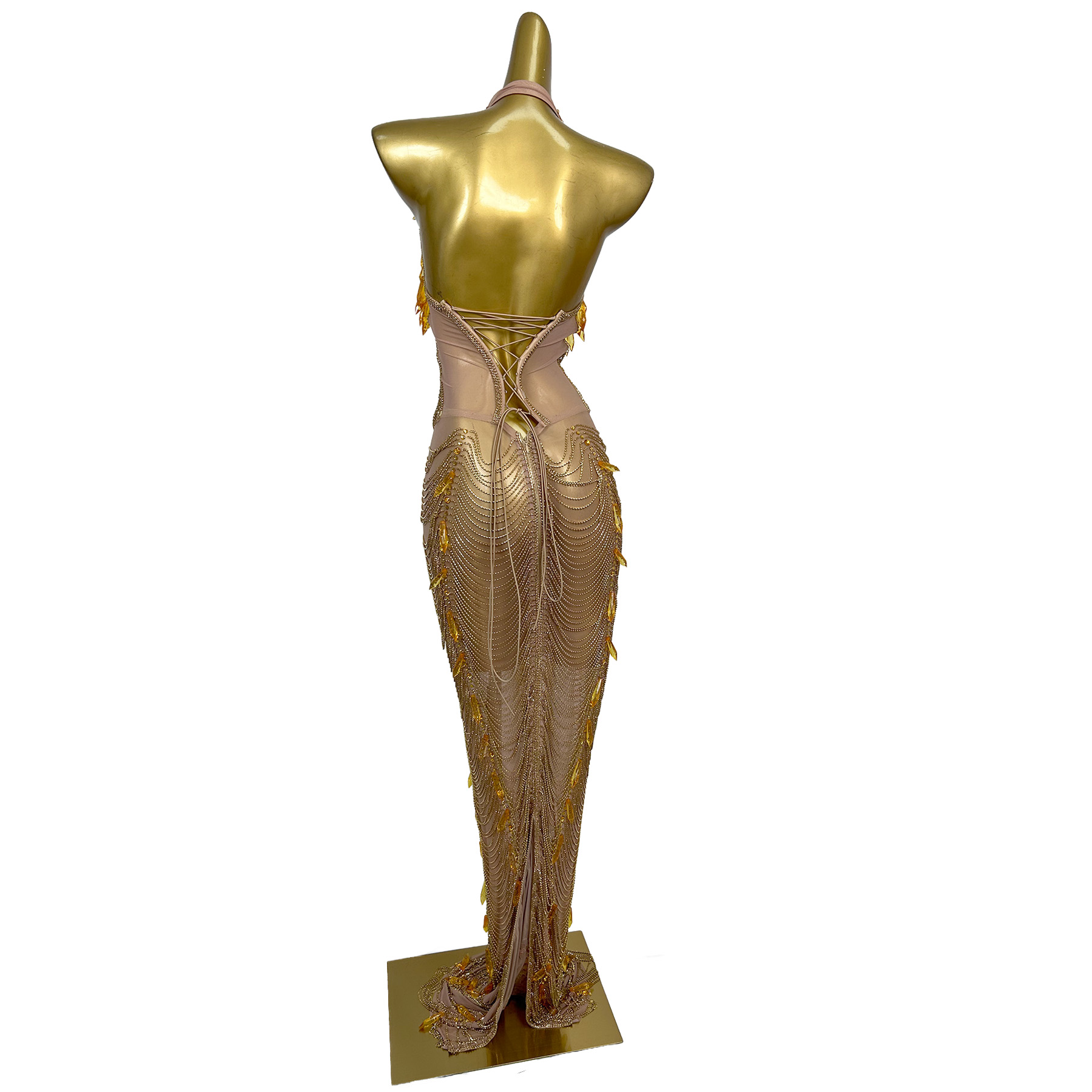 Ailisi Women Luxury Gold Cryst - Maxi Dress Halter 리뷰 및 가격
