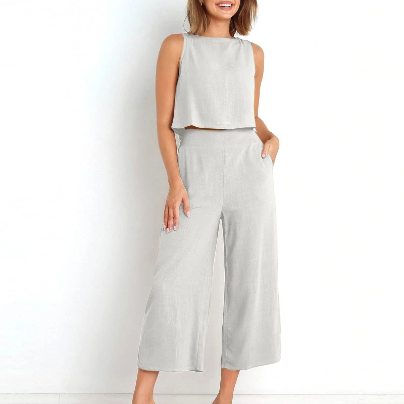2025 New Summer Tops Cotton Li - Linen Pant Wide 리뷰 및 가격