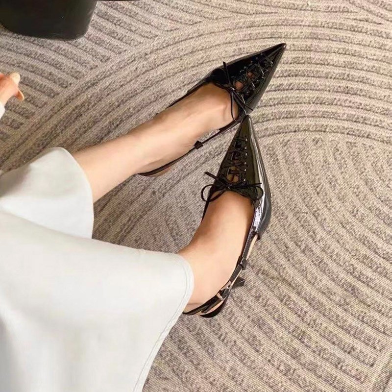 European-style Pointed-toe, Sl - Sandal Strappy Heeled 리뷰 및 가격