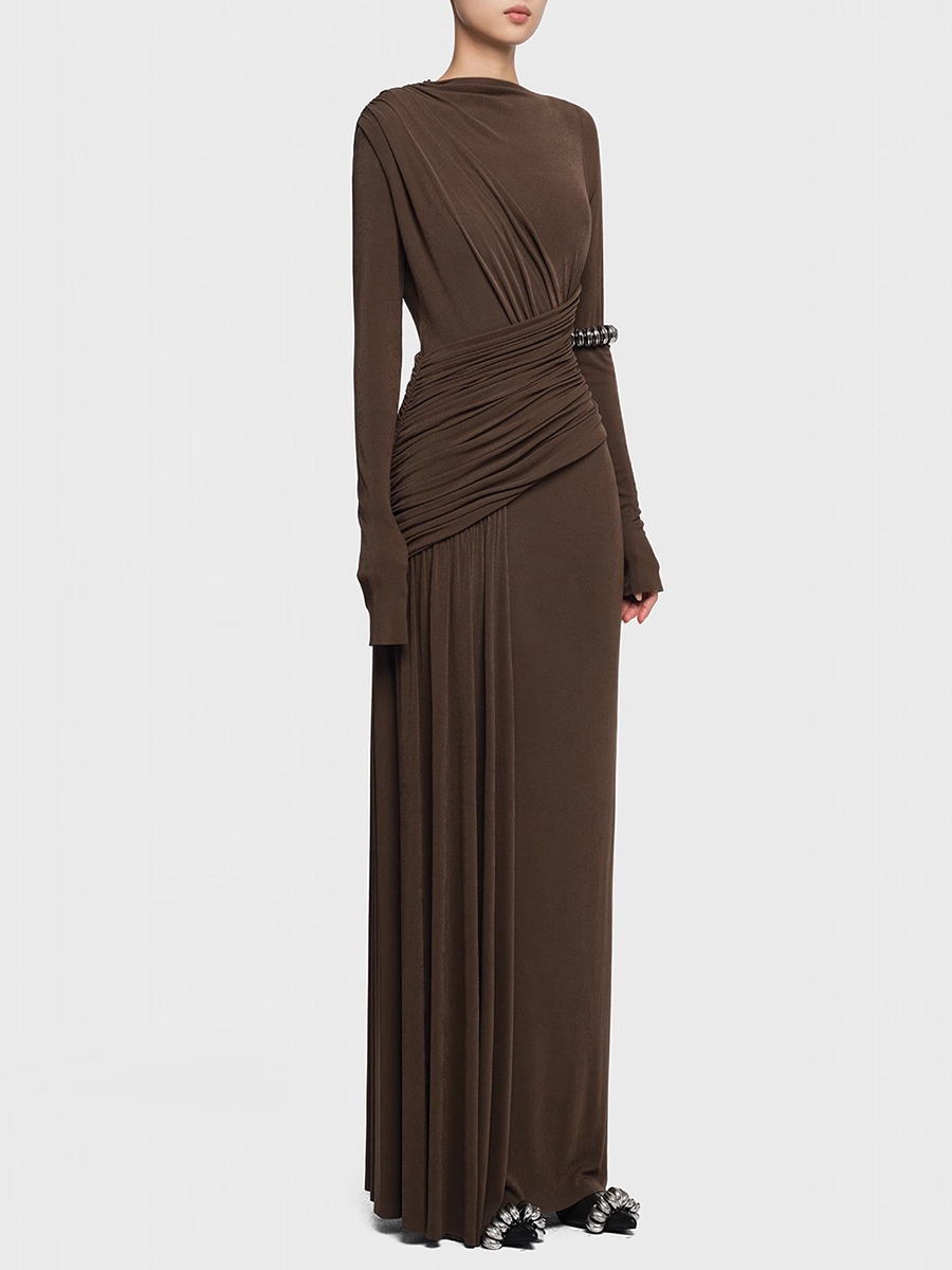 TWOTWINSTYLE Solid Slimming Dr - Linen Dress Wrap 리뷰 및 가격