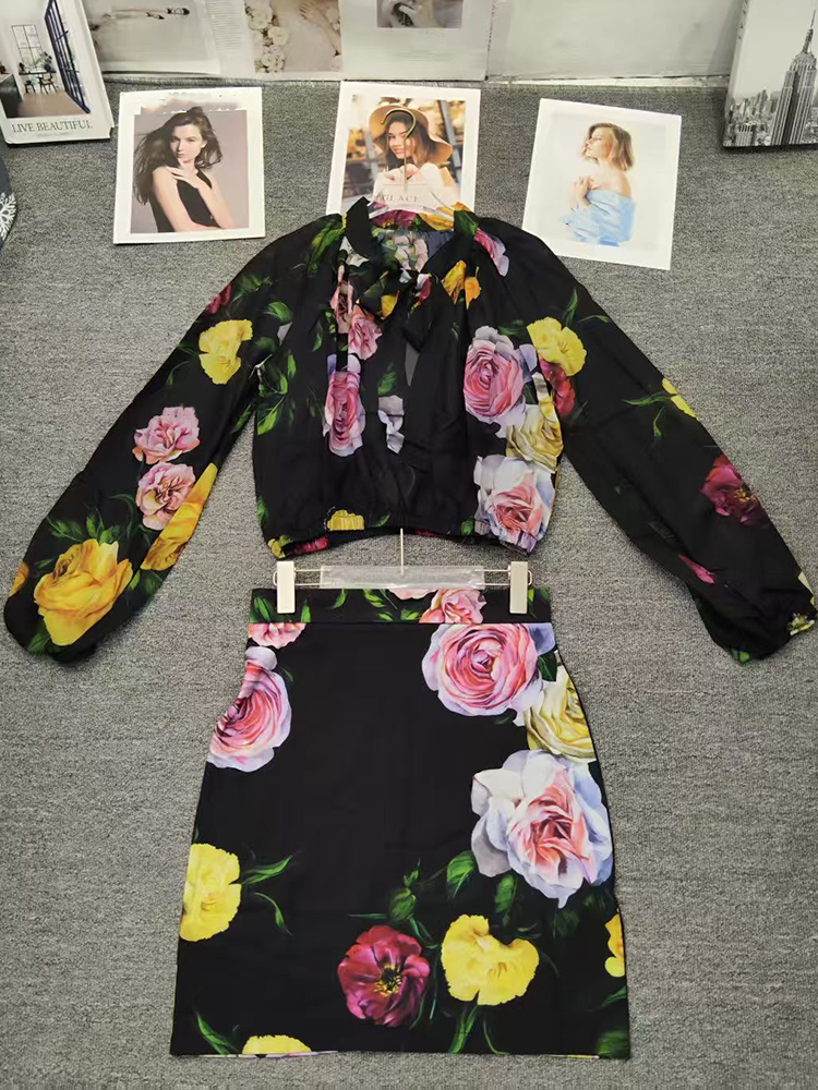 Retro flower print long-sleeve - Romper Floral Print 리뷰 및 가격