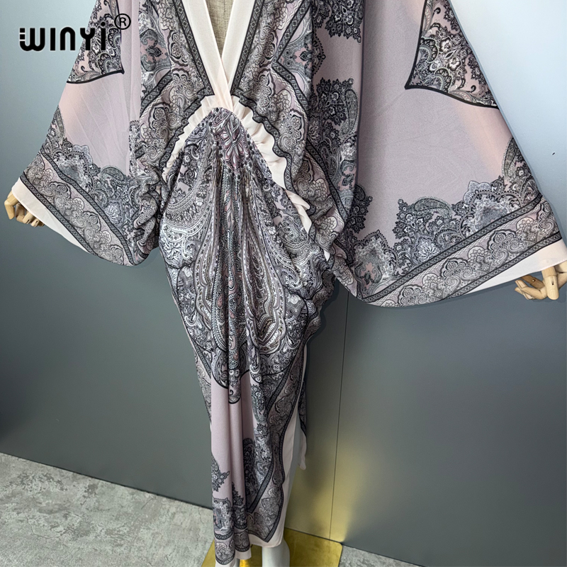 WINYI V-neck Sexy Dress Arabic - Cover Up Kaftan 리뷰 및 가격
