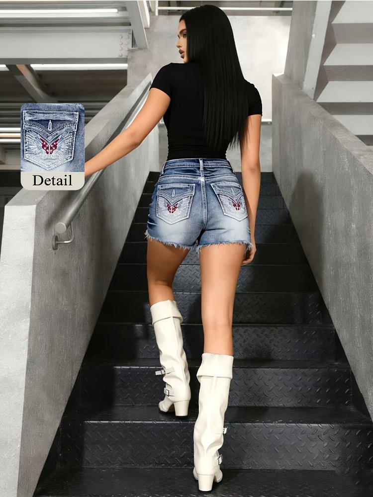 OIQERE 2026 New Vintage Washed - Shorts Denim Frayed 리뷰 및 가격