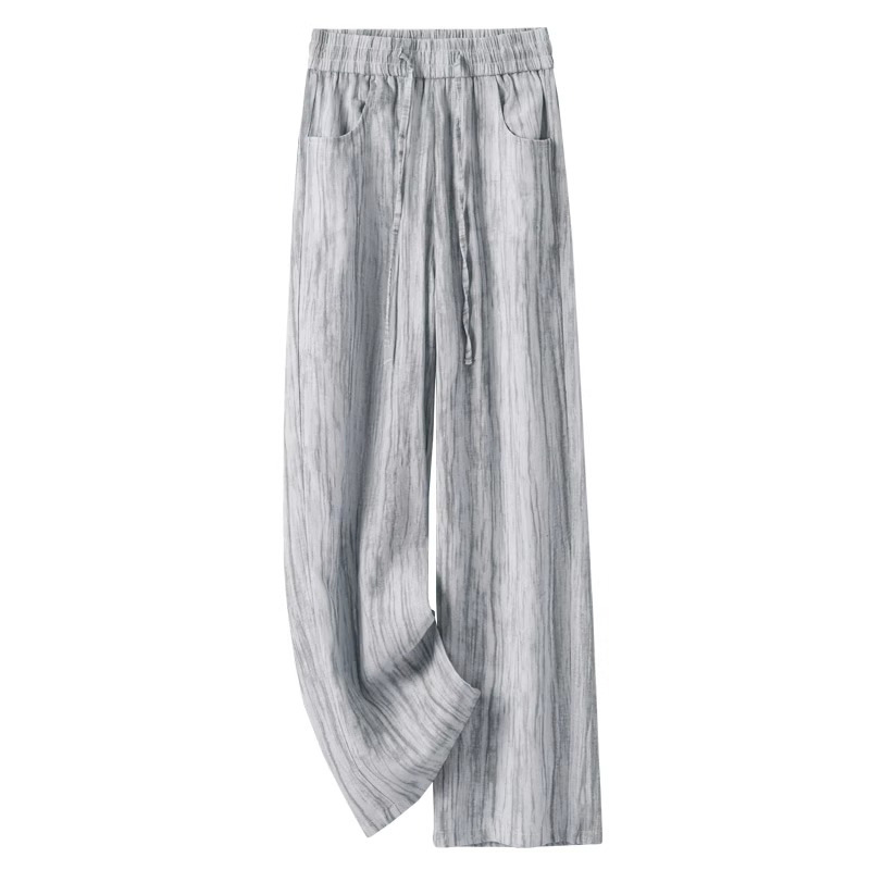 Tie-Dye Ice Silk Cotton Linen  - Linen Pant Wide 리뷰 및 가격