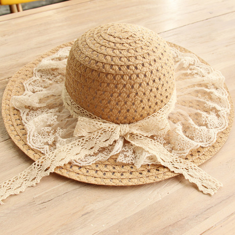 Women Lace Sun Hats For  Wide  - Hat Floppy Wide 리뷰 및 가격