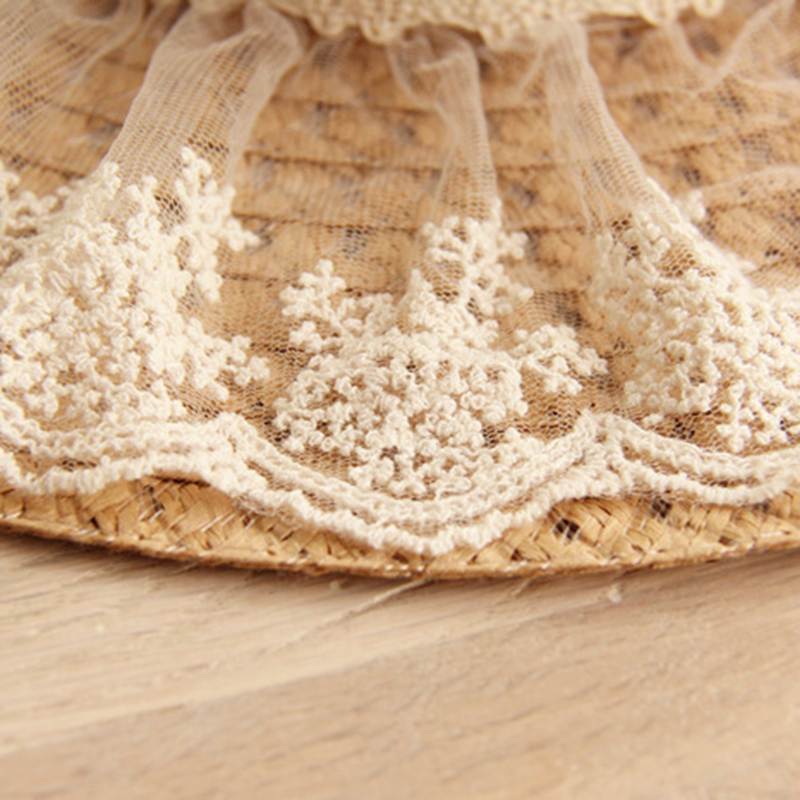 Women Lace Sun Hats For  Wide  - Hat Floppy Wide 리뷰 및 가격