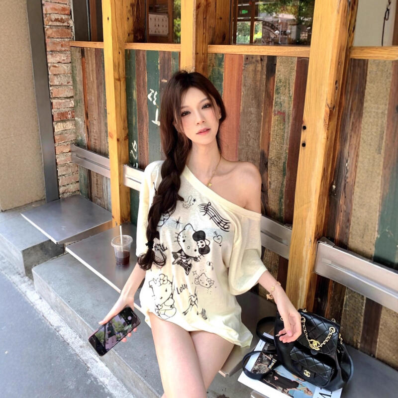 Sun Protection Blouse Hello Ki - Blouse Off Shoulder 리뷰 및 가격