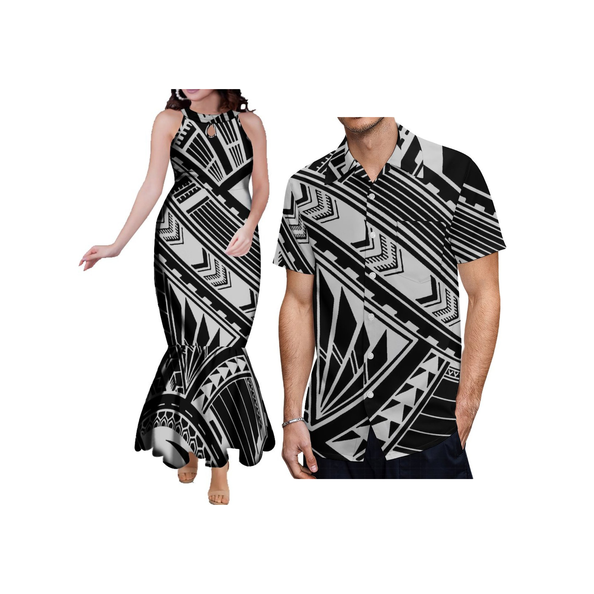 Customized Couples Clothes Big - Maxi Dress Halter 리뷰 및 가격