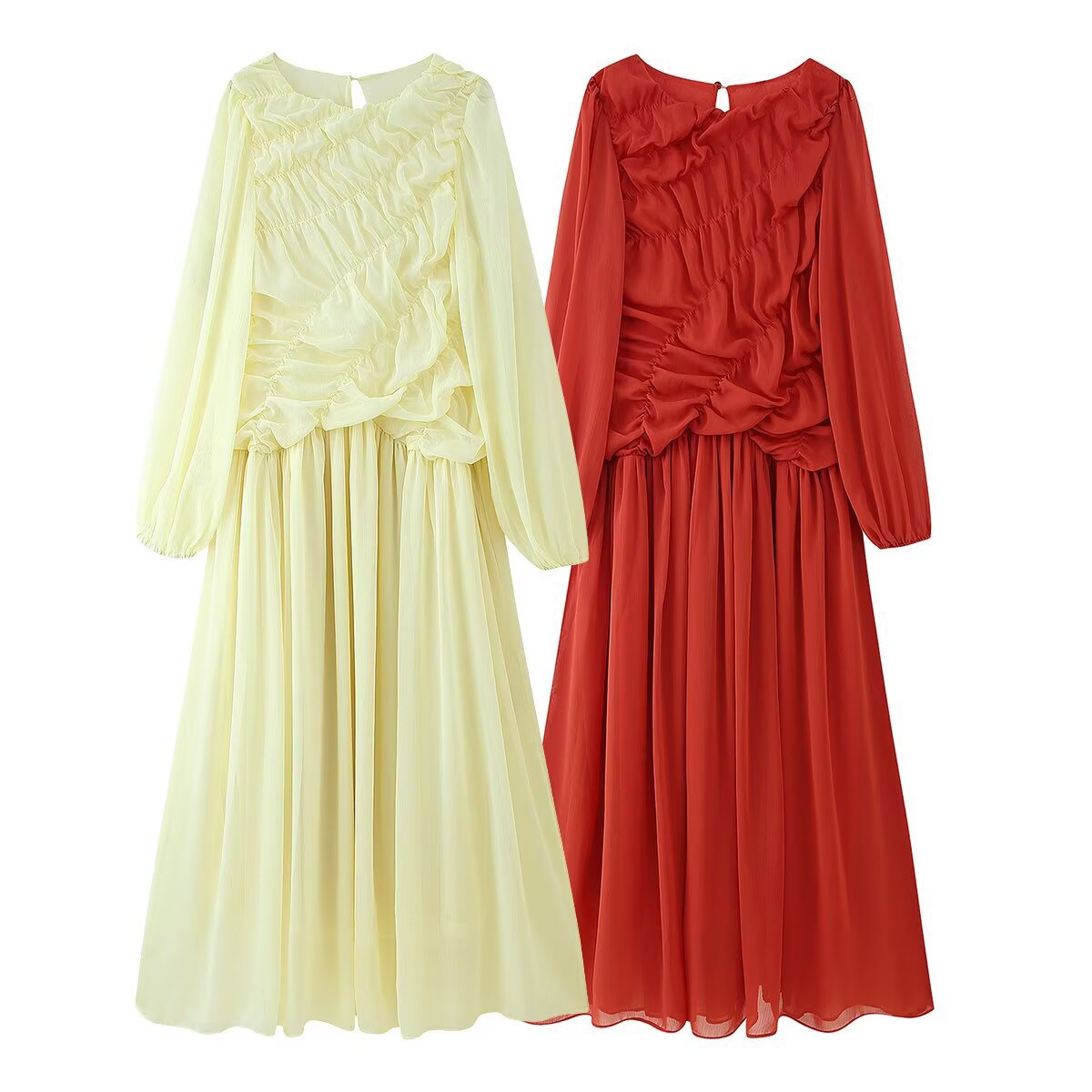 Autumn Long Sleeve Dresses 202 - Linen Dress Wrap 리뷰 및 가격