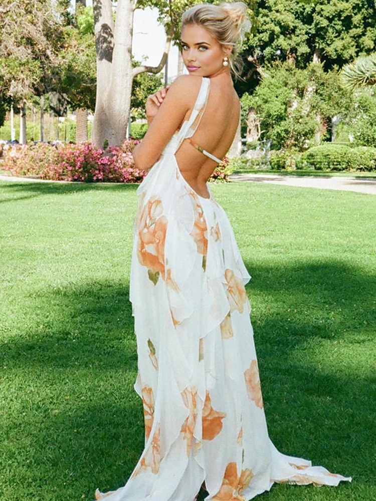 Boho Floral Maternity Photosho - Maxi Dress Halter 리뷰 및 가격